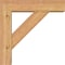 Ekena Millwork Traditional Block Smooth Bracket w/ Offset Brace, Western Red Cedar, 5 1/2"W x 20"D x 20"H BKT0604X20X20TRA05SWR - alternate 2